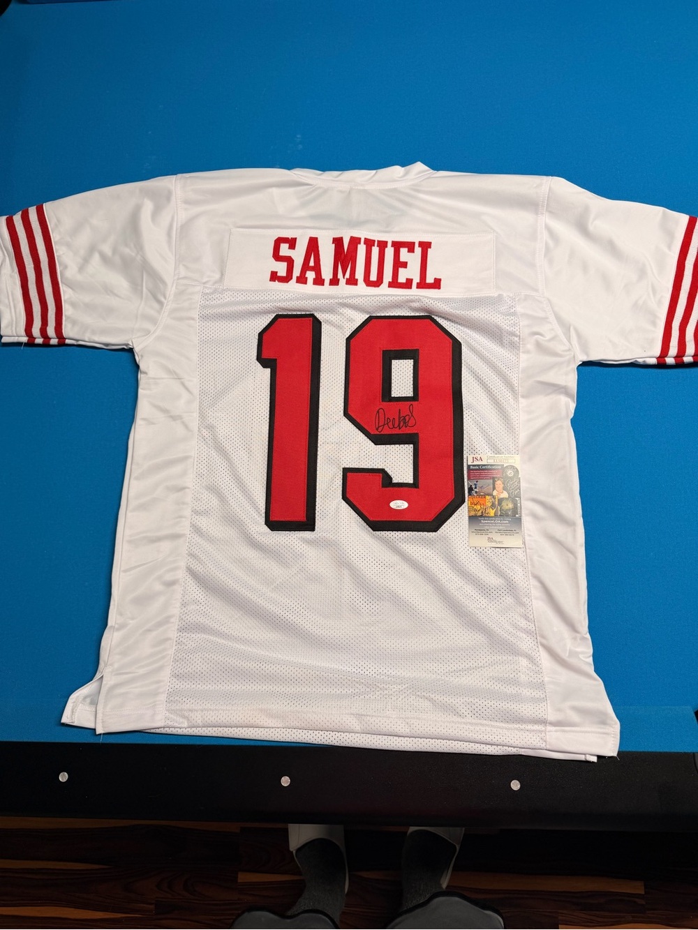 Signed Deebo Samuel #19 Jersey (XL) - JSA Authenticated